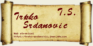 Trpko Srdanović vizit kartica